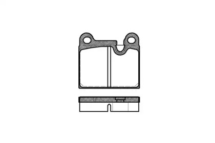 Комплект тормозных колодок WOKING P1063.80