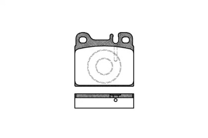 Комплект тормозных колодок WOKING P1063.88