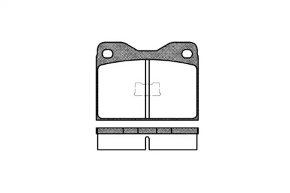 Комплект тормозных колодок WOKING P1083.10