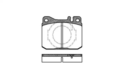 Комплект тормозных колодок WOKING P1103.40