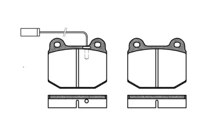 Комплект тормозных колодок WOKING P1143.21