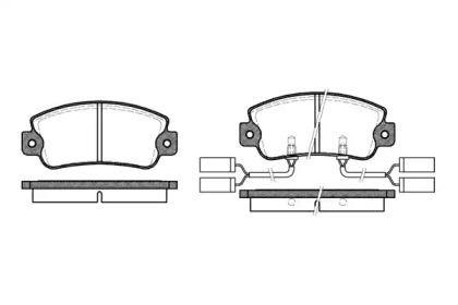 Комплект тормозных колодок WOKING P1253.22