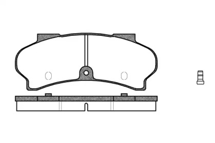 Комплект тормозных колодок WOKING P1263.02