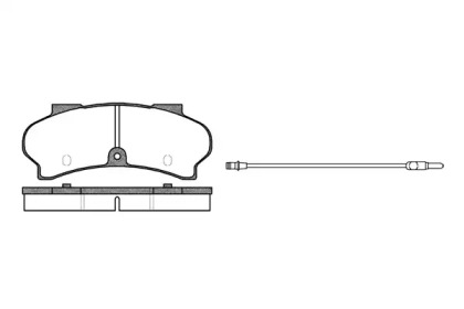 Комплект тормозных колодок WOKING P1263.12