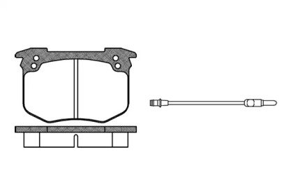 Комплект тормозных колодок WOKING P1303.02