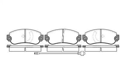 Комплект тормозных колодок WOKING P1313.06