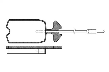 Комплект тормозных колодок WOKING P1343.14