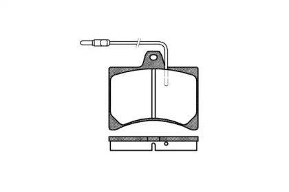 Комплект тормозных колодок WOKING P1353.04