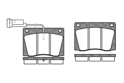 Комплект тормозных колодок WOKING P1373.02