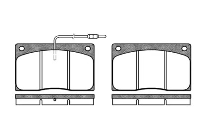 Комплект тормозных колодок WOKING P1443.02