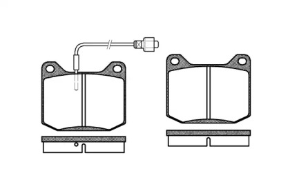 Комплект тормозных колодок WOKING P1453.02