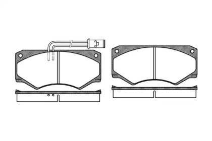 Комплект тормозных колодок WOKING P1473.22