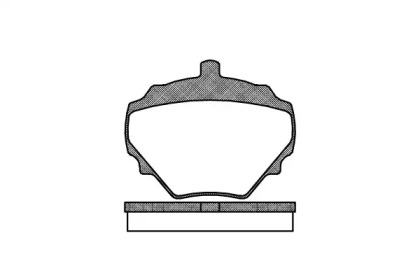 Комплект тормозных колодок WOKING P1523.10