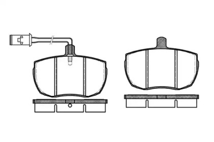 Комплект тормозных колодок WOKING P1563.11