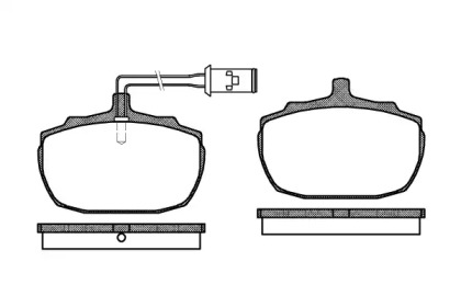 Комплект тормозных колодок WOKING P1573.02