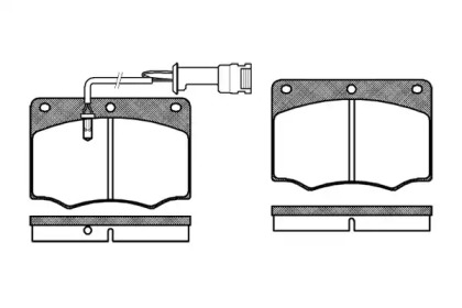 Комплект тормозных колодок WOKING P1643.02