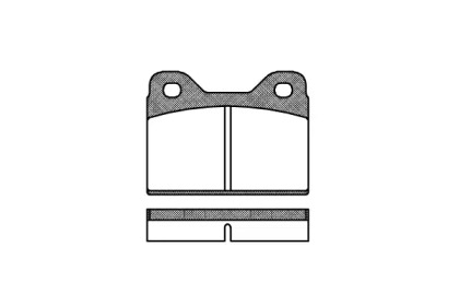 Комплект тормозных колодок WOKING P1733.00