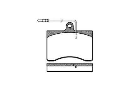 Комплект тормозных колодок WOKING P1903.04