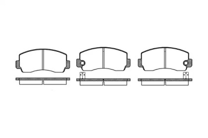 Комплект тормозных колодок WOKING P1943.10