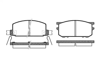 Комплект тормозных колодок WOKING P0093.12