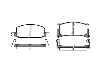 Комплект тормозных колодок WOKING P0093.34