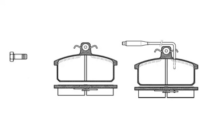 Комплект тормозных колодок WOKING P0283.02