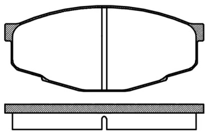 Комплект тормозных колодок WOKING P0333.10