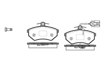 Комплект тормозных колодок WOKING P0343.62