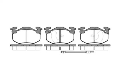 Комплект тормозных колодок WOKING P0443.02