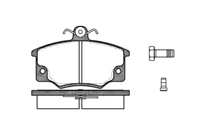 Комплект тормозных колодок WOKING P0463.44