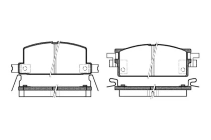 Комплект тормозных колодок WOKING P0533.04