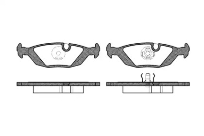 Комплект тормозных колодок WOKING P0553.00