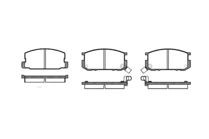 Комплект тормозных колодок WOKING P0803.02