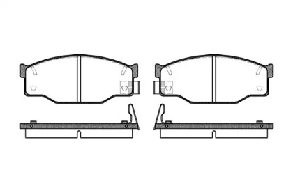 Комплект тормозных колодок WOKING P0953.14