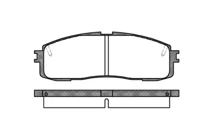 Комплект тормозных колодок WOKING P0993.10