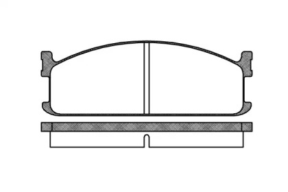 Комплект тормозных колодок WOKING P3043.00