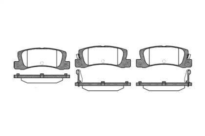 Комплект тормозных колодок WOKING P3143.02