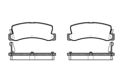 Комплект тормозных колодок WOKING P3143.04