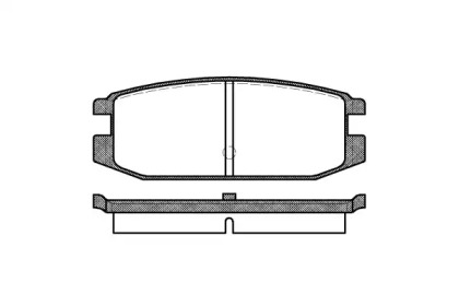 Комплект тормозных колодок WOKING P3173.00