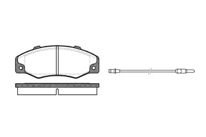 Комплект тормозных колодок WOKING P3203.02