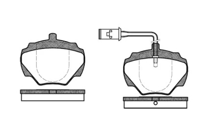 Комплект тормозных колодок WOKING P3223.01