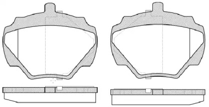 Комплект тормозных колодок WOKING P3223.10