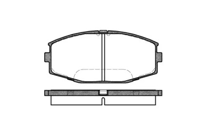 Комплект тормозных колодок WOKING P3253.10