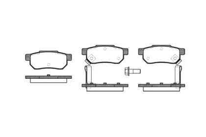 Комплект тормозных колодок WOKING P3333.02