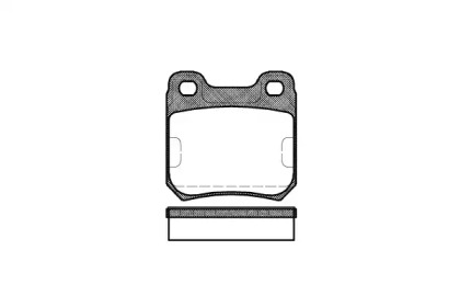 Комплект тормозных колодок WOKING P3393.10