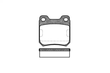 Комплект тормозных колодок WOKING P3393.40