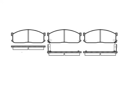 Комплект тормозных колодок WOKING P3443.02