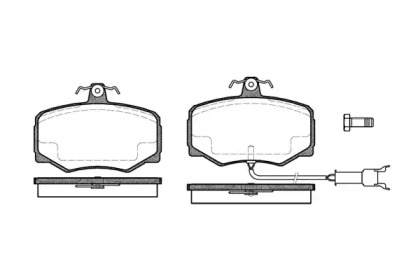 Комплект тормозных колодок WOKING P3463.12