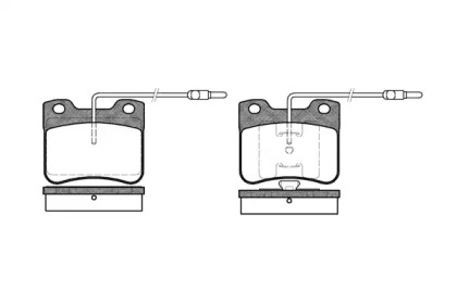 Комплект тормозных колодок WOKING P3473.04