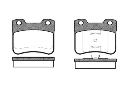 Комплект тормозных колодок WOKING P3473.10